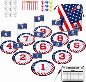 teytoy Backyard Golf Game for Family,Adults,Kids,Toddler Golf Set Practice Game Indoor Outdoor Toys for Party Play Lawn, Park, Beach, Yard,Portable Golf Gifts Sports Toys