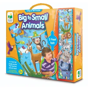 The Learning Journey Long & Tall Puzzles - Big To Small Animals (New)