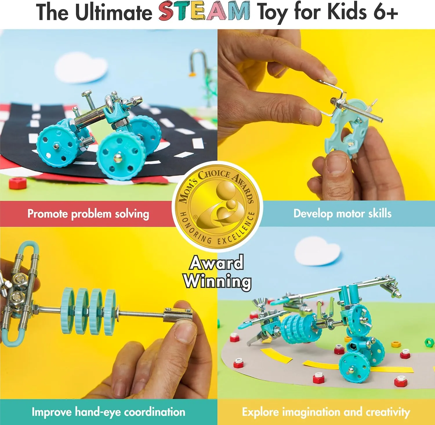 The Off Bits AirBit – Build Your Own Airplane! STEM Building Kit for Creative Kids 8-12 & Curious Adults, Fun Educational Gift for Boys & Girls
