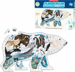 The Learning Journey Wildlife World Arctic 200 Piece Shaped Puzzle | Educational Toy for Kids 5-12 | Fun Jigsaw for Girls & Boys | Award-Winning