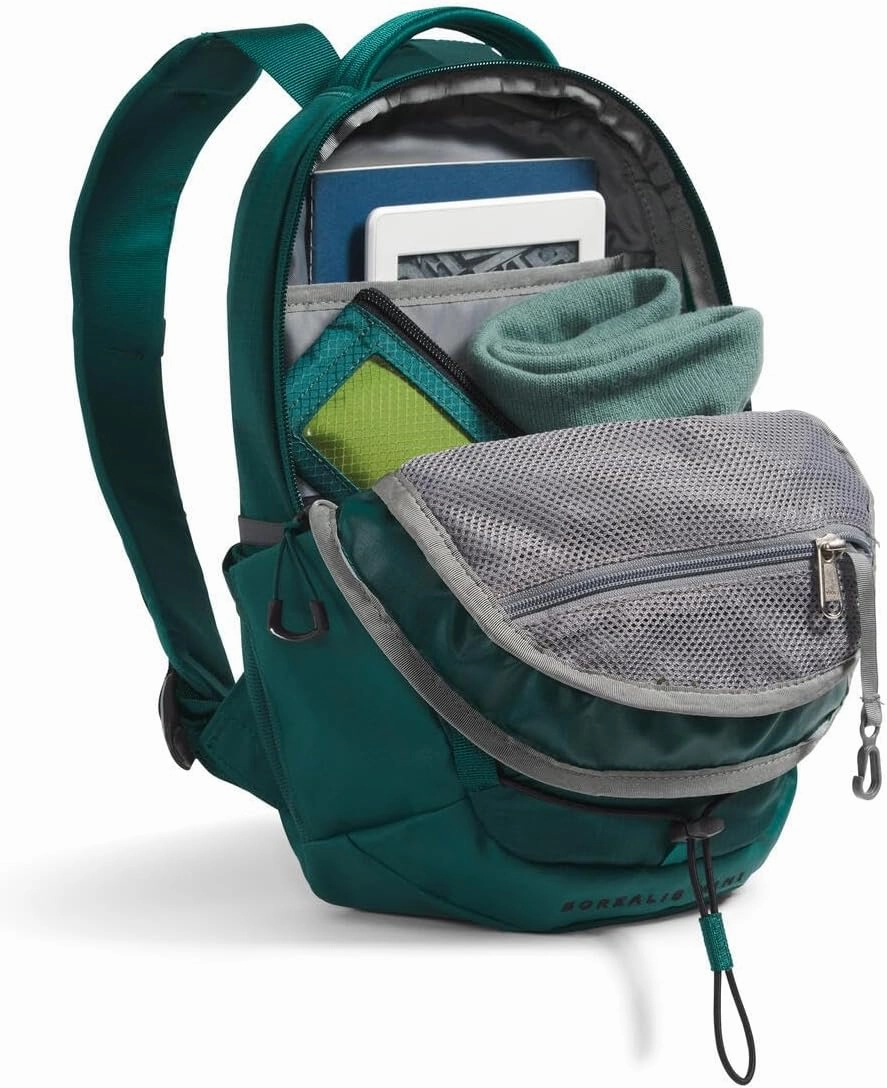 THE NORTH FACE 10L Mini Borealis Everyday Backpack - PFAS Free, Deep Nori/TNF Black, One Size