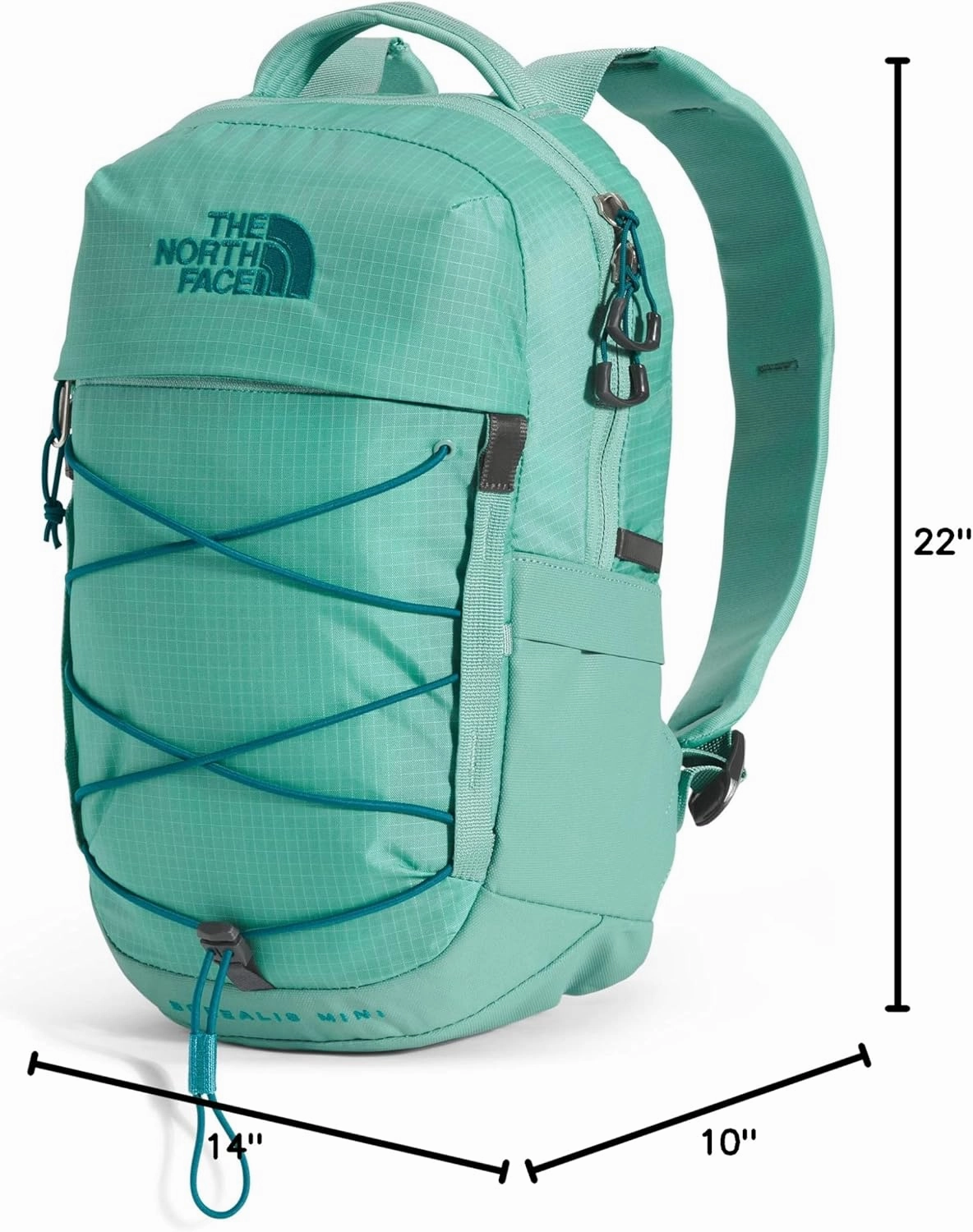 THE NORTH FACE 10L Mini Borealis Everyday Backpack, Wasabi/Harbor Blue, One Size