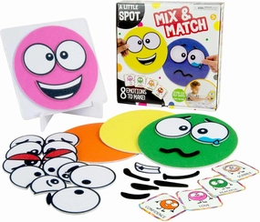TOMY A Little Spot Mix and Match Kids' Craft Kit - Social Emotional Learning Activities - Sensory Play with Soft Felt Emotion Spots, Double-Sided Cards, and Easel - Based On The Books by Diane Alber