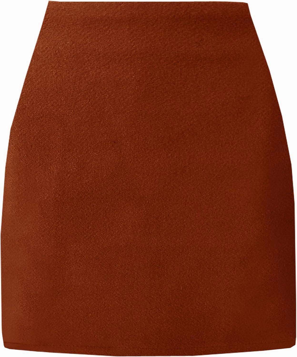 TONCHENGSD Women's High Waist Mini Skirt Wool Bodycon Pencil Mini Skirts