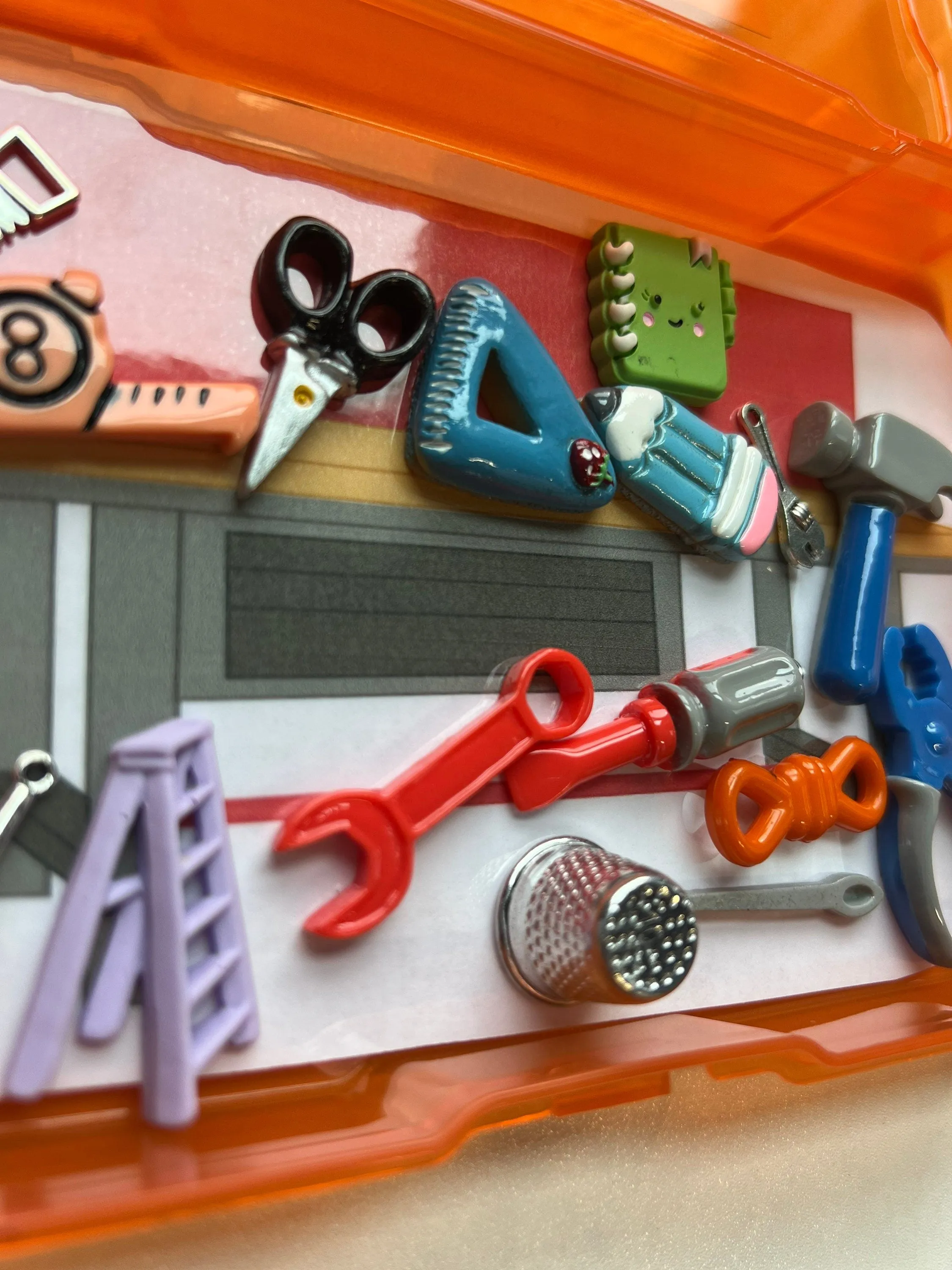 TOOLS Theme Mini Objects Kit-TOOL Theme Trinkets-Task Box for Learning & Play-Speech Therapy Mini Objects-Theme Learning-Theme Therapy