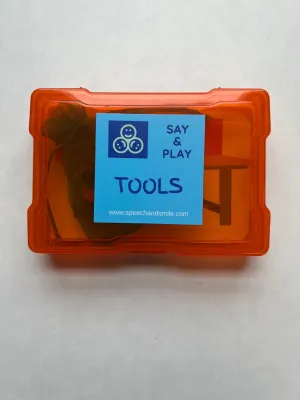 TOOLS Theme Mini Objects Kit-TOOL Theme Trinkets-Task Box for Learning & Play-Speech Therapy Mini Objects-Theme Learning-Theme Therapy