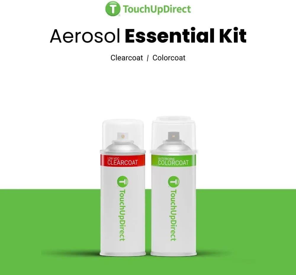 TouchUpDirect 922 Cirrus Silver Metallic Compatible with Mercedes-Benz Exact Match Touch Up Paint Aerosol - Essential Kit