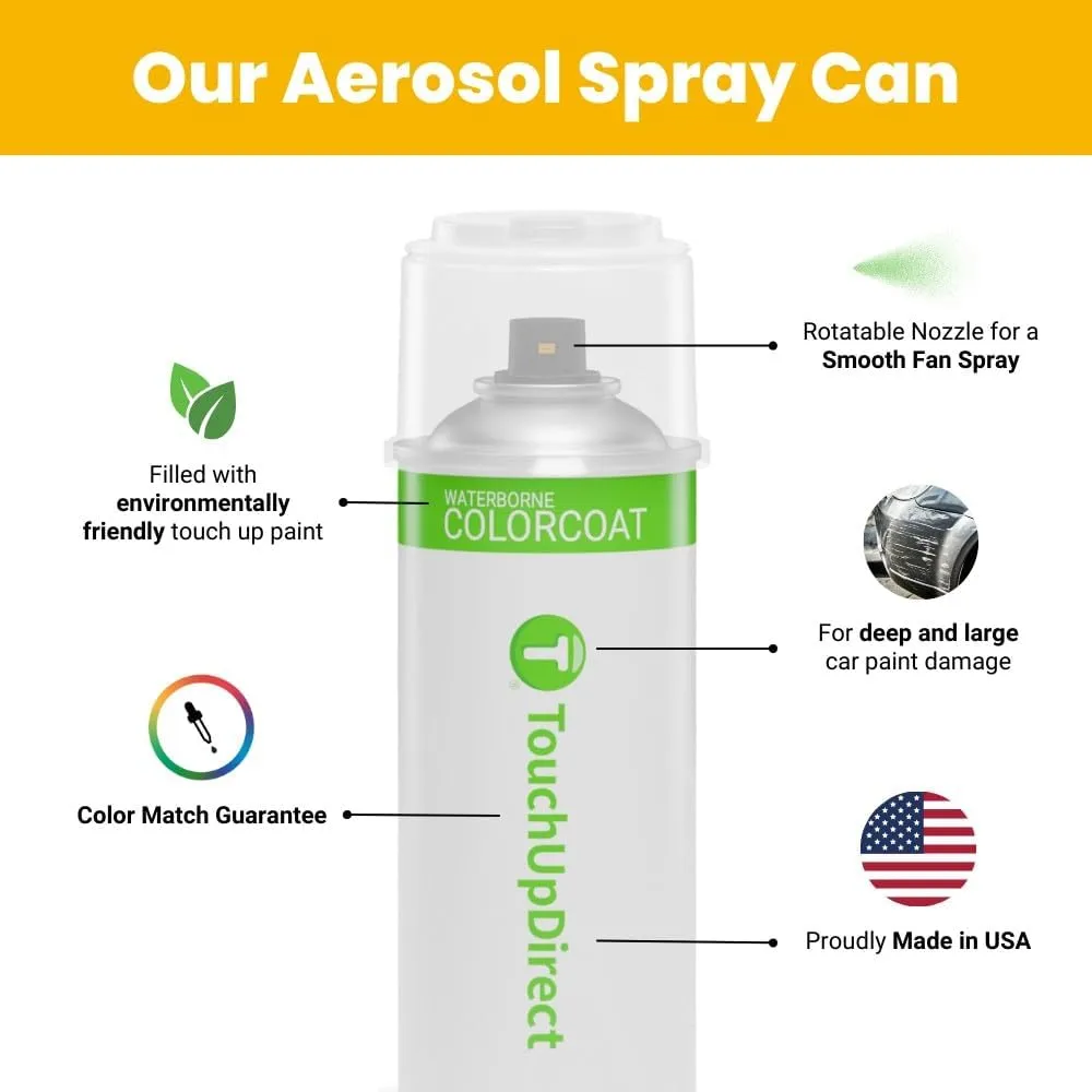 TouchUpDirect A2B Abyss/Onyx Black Pearl Compatible with Hyundai Exact Match Touch Up Paint Aerosol - Essential Kit