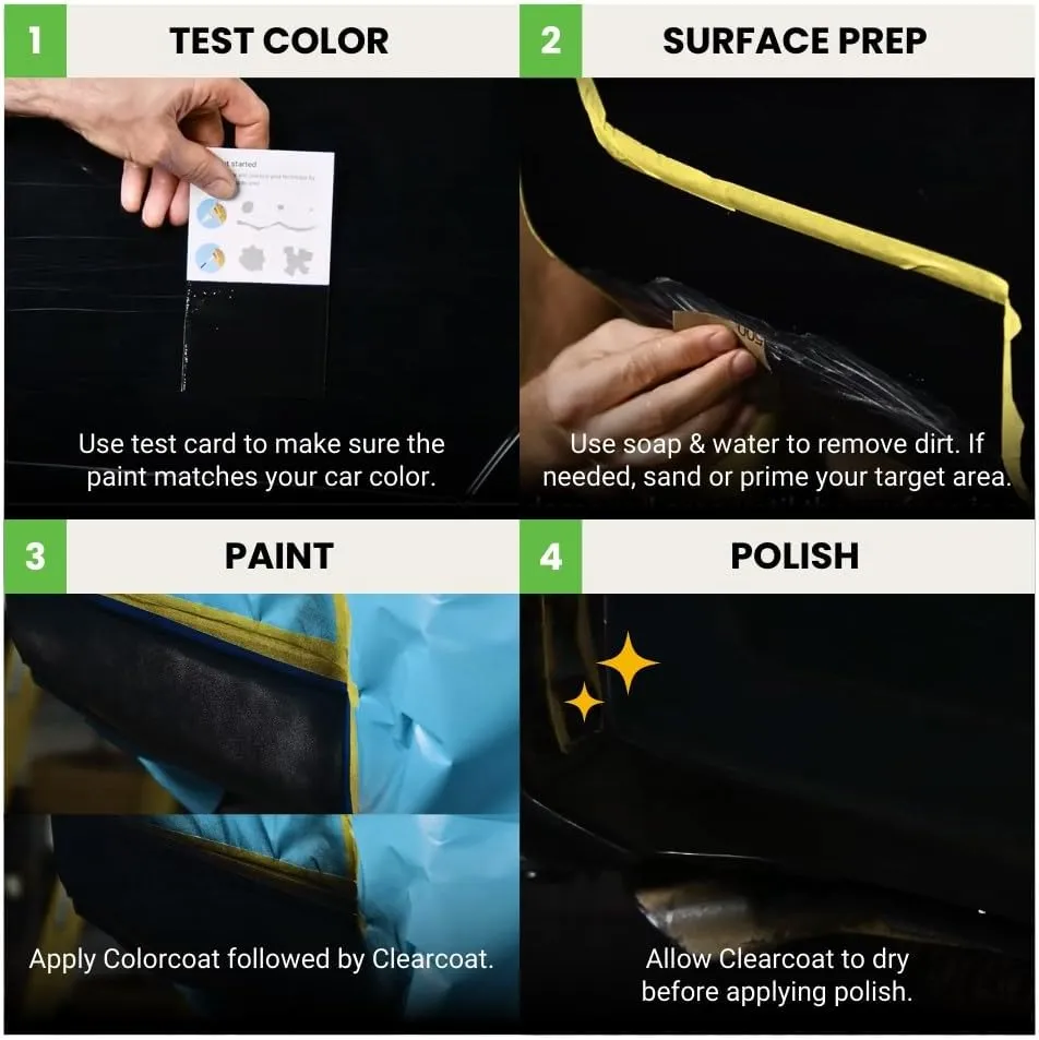 TouchUpDirect A2B Abyss/Onyx Black Pearl Compatible with Hyundai Exact Match Touch Up Paint Aerosol - Essential Kit