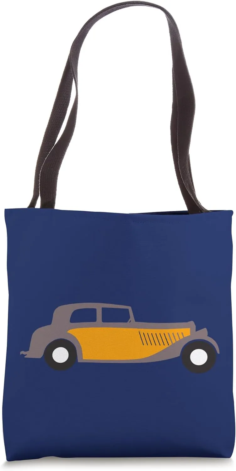 Traction Classic Car Sketch Father's Day Tote Bag