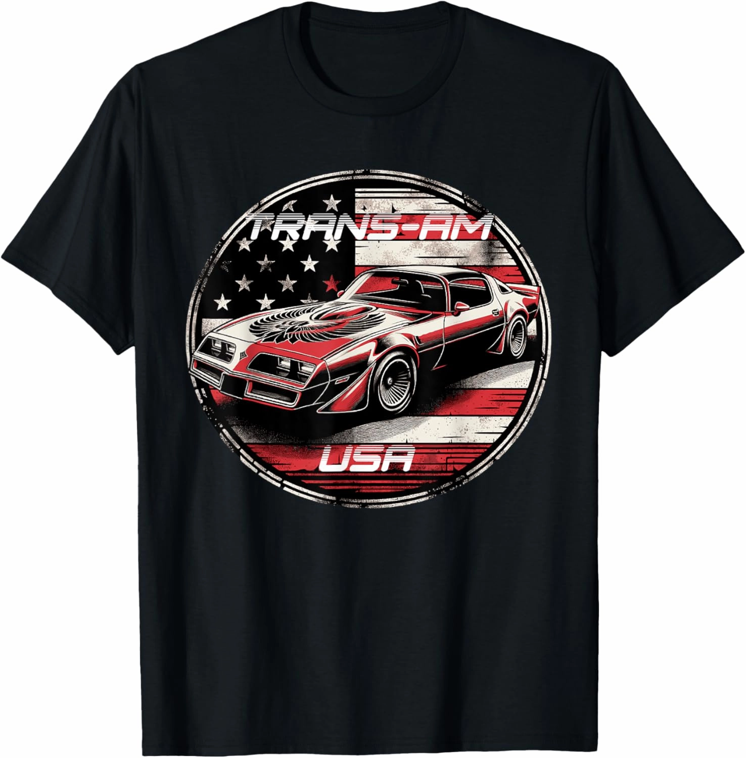 Trans Am Muscle Car American Muscle Trans Am Nation USA Flag T-Shirt