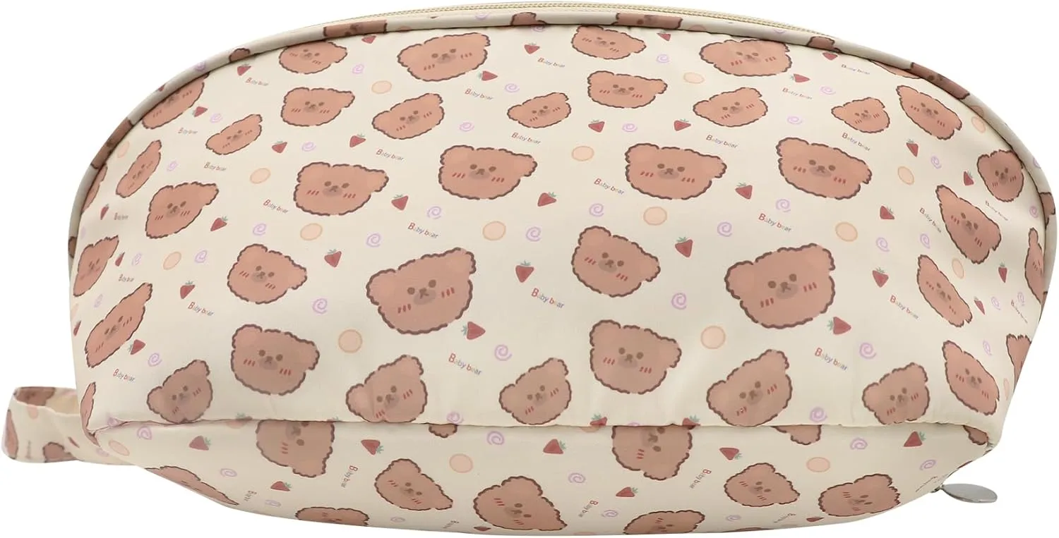 Travel Underwear Organizer Bag Multifunctional Travel Bra Underwear Storage Bag Portable Socks Lingerie Pouch,Bear