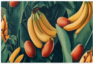 Tropical Banana and Kiwi Fruit, 1000 Pcs Adult Wooden Jigsaw Puzzles,Jungle Challenge to Relieve Pressure，Let Your Imagination Run Wild，Party Events to Bring People Closer Together