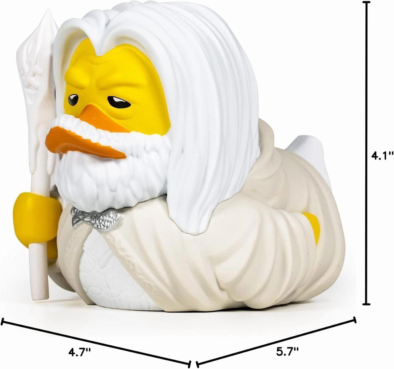 TUBBZ Boxed Edition: Lord of The Rings - Gandalf The White Cosplaying Rubber Duck Vinyl Figure