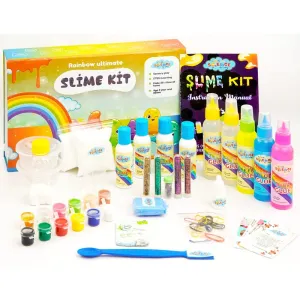 Ultimate DIY Slime Making Kit (Rainbow - Make 25  Slime)