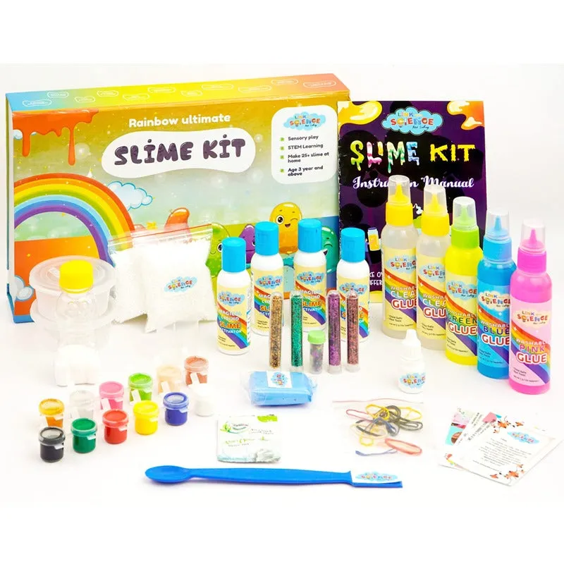 Ultimate DIY Slime Making Kit (Rainbow - Make 25  Slime)