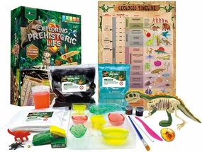 Ultimate Dinosaur STEM Activity Kit for Kids – Slime, Fossil Dig, Paint & DIY Soap Making – Educational Science Gift for Boys & Girls Ages 8-12 – Creative Birthday Stocking Stuffer