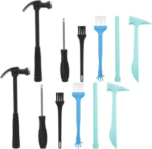 UPKOCH 4sets Boys and Girls Digging Tool Excavation Kit Hammer Chisel Brush for Dinosaur Hands Toy for Birthday