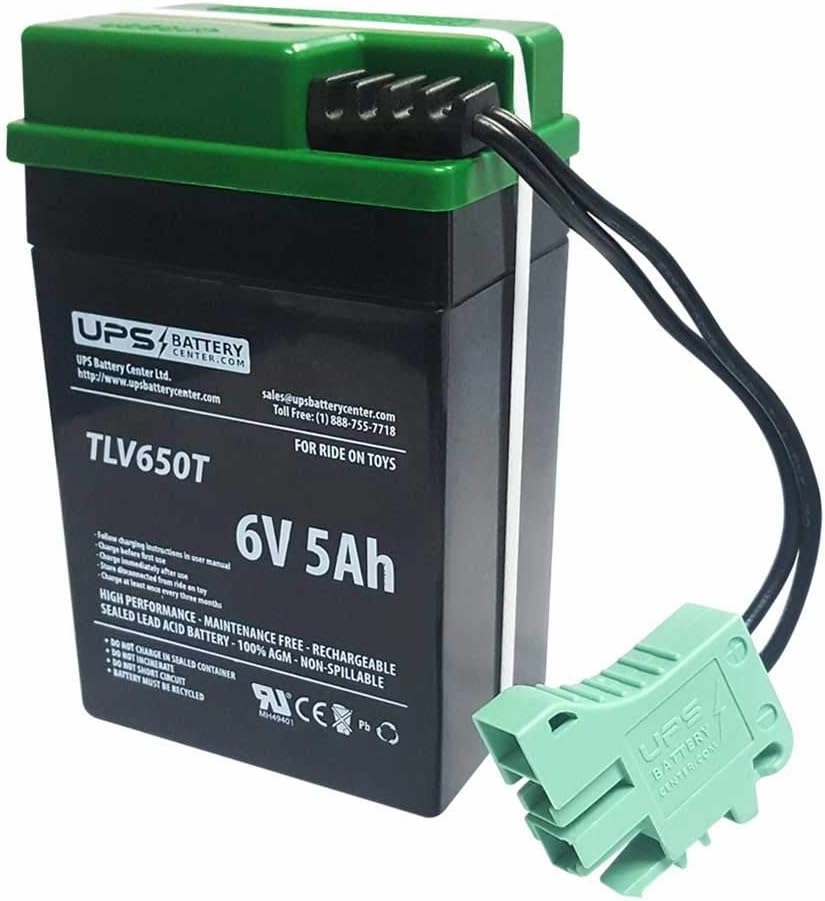 UPSBatteryCenter Compatible 6V Battery for Peg Perego 6V Thomas Track Rider 35168
