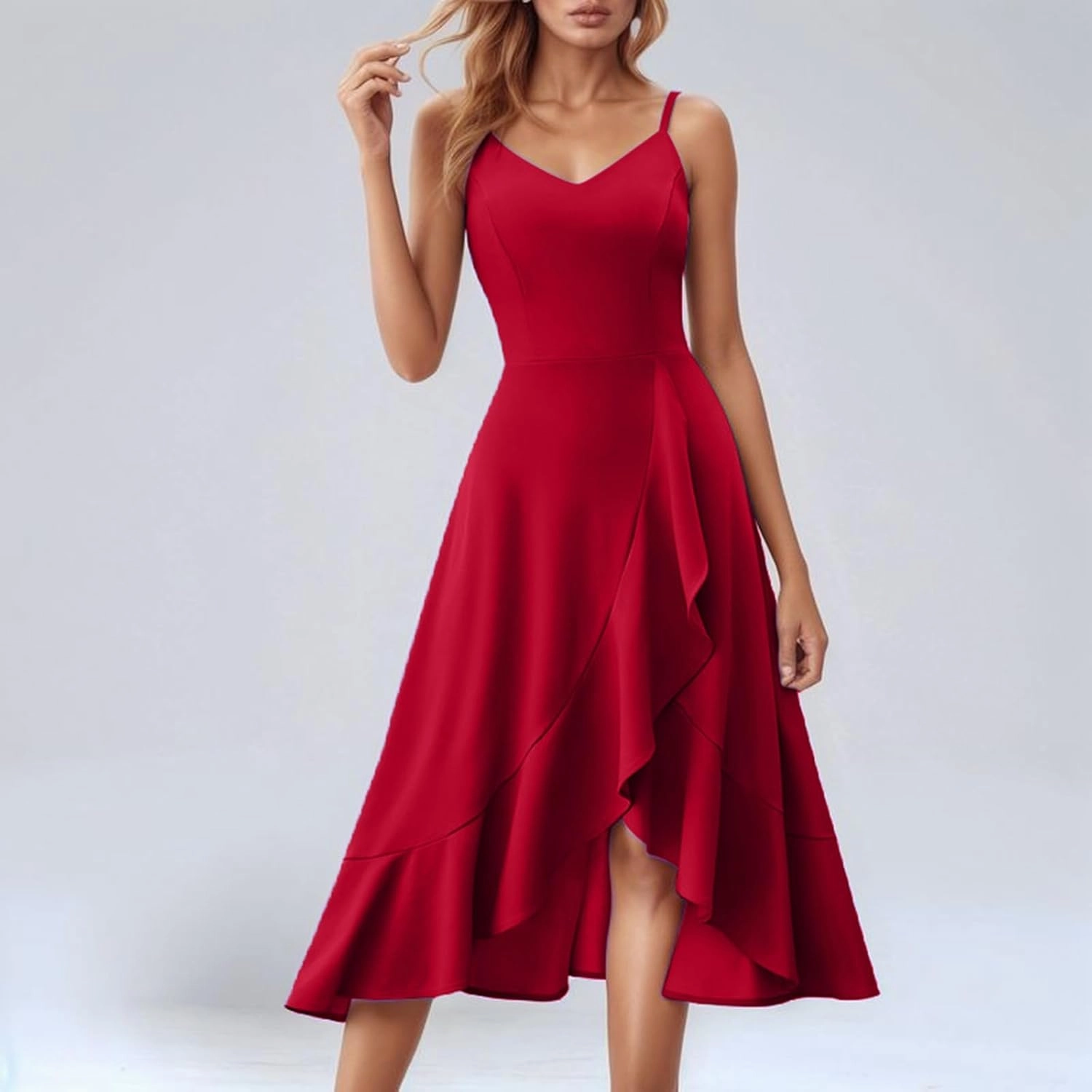 Vacation Dresses for Women 2025 Tank Dress Basic Sleeveless V Neck Long Maxi Dresses Party Club Flowy Sundresses