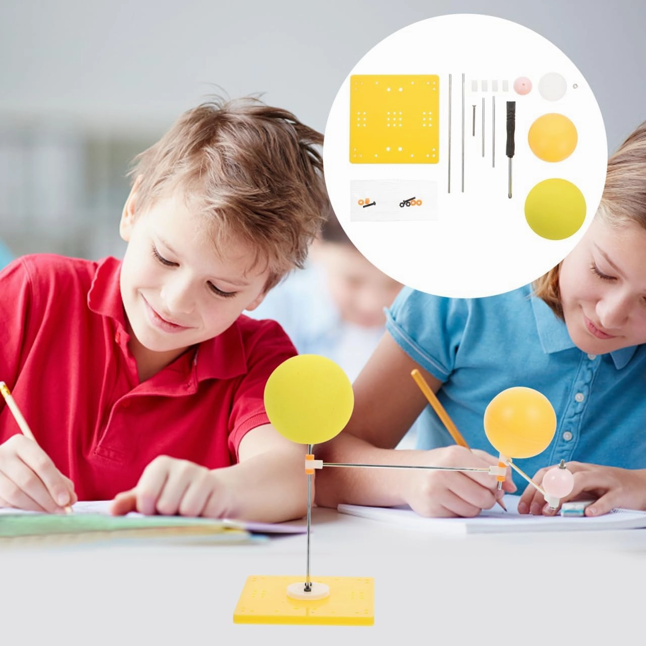 Vaguelly 3sets Earth-Moon Orbital Model Educational Kits Planetarium Demonstration Tool for Classroom Learning Science Exploration