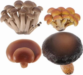 Vaguelly 4pcs Model Fruit Props Toy Childrens Toys Mushroom Creative Mushroom Growth Toys Statue Life Cycle Toy PVC Fake Mushroom Set Mushroom Growth Toys Toddler Suite Vegetable