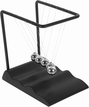 Vaguelly Cradle Pendulum Beads Science Physics Balls Cradle Balls for Boys and Girls Desktop Scientific Decor
