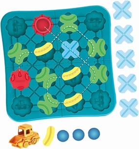 VICASKY Educational Puzzle Track Car Playset Boys and Girls Car Track Set for Toddlers