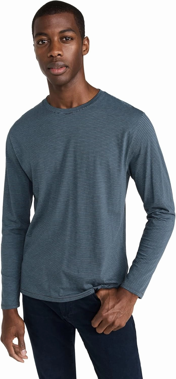 Vince Men's Mini Stripe Crew Tee
