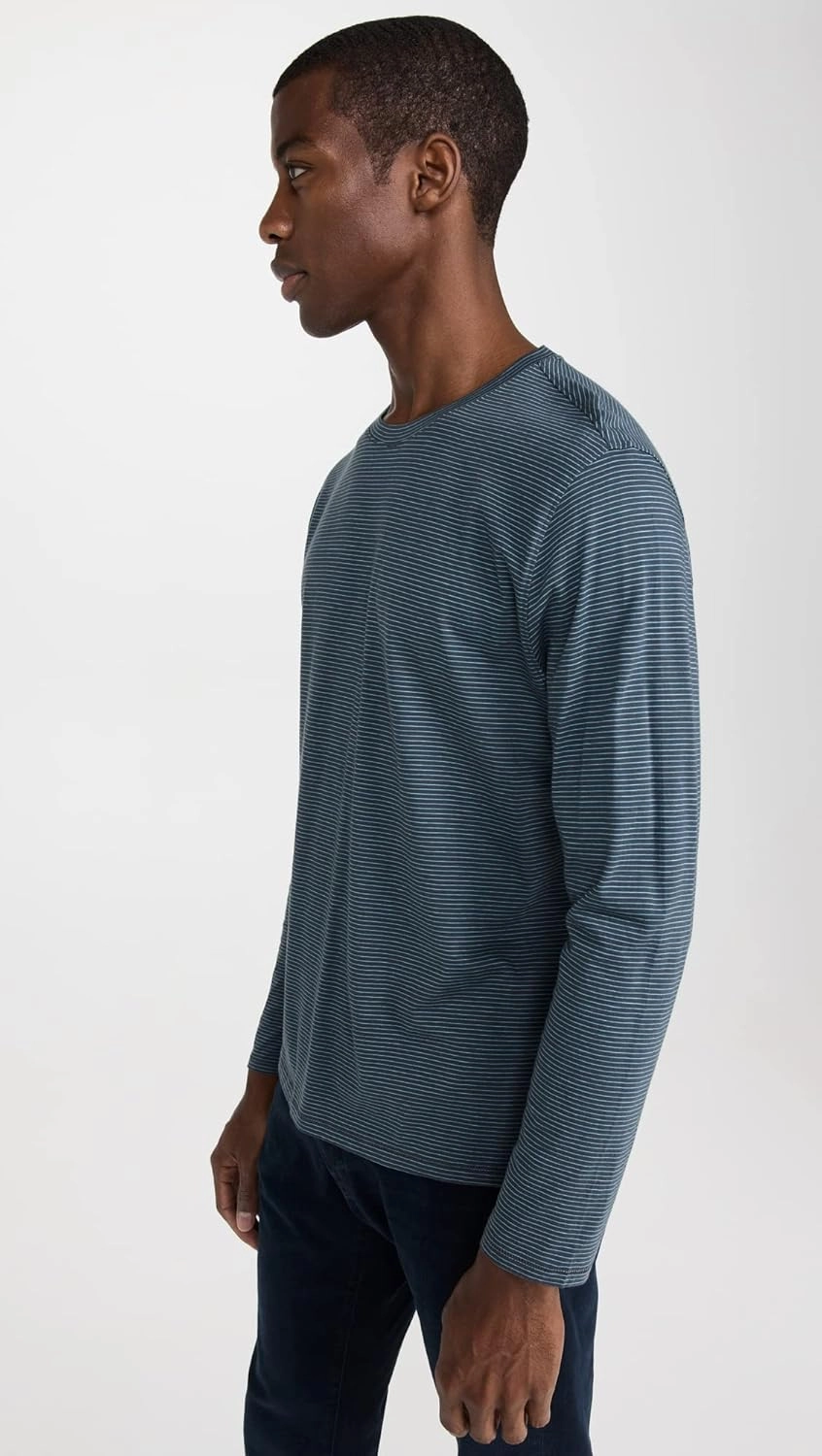 Vince Men's Mini Stripe Crew Tee
