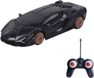 Vinie Remote Control Car for Boys, RC Cars Lamborghini SIAN, 1:24 Scale Officially Licensed Kids Toys, Lambo Sian FKP 37 Drift Car with Cool Led Lights, 4 5 6 7 8 9 10 11 12 Year Old Boy Gift (Black)