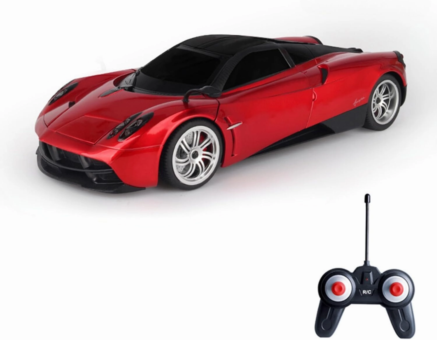 Vinie Remote Control Car for Boys, RC Cars Pagani Huayra, 1:24 Scale Officially Licensed Kids Toys, Drift Car with Cool Led Lights, 4 5 6 7 8 9 10 11 12 Year Old Boy Birthday Gift (Red)