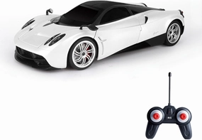 Vinie Remote Control Car for Boys, RC Cars Pagani Huayra, 1:24 Scale Officially Licensed Kids Toys, Drift Car with Cool Led Lights, 4 5 6 7 8 9 10 11 12 Year Old Boy Birthday Gift (White)