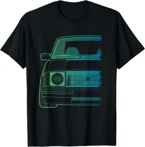 Vintage 240 Turbo Green Gradient Tshirt T-Shirt