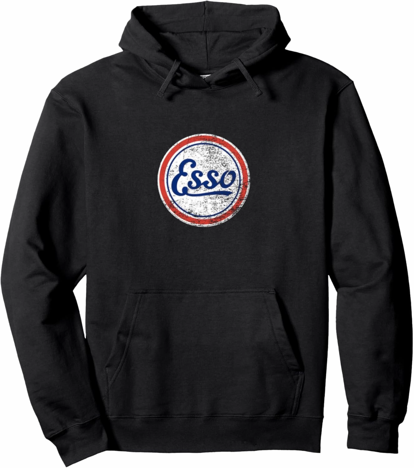 Vintage Car ESSO Gas Station Mens and Womens Pullover Hoodie