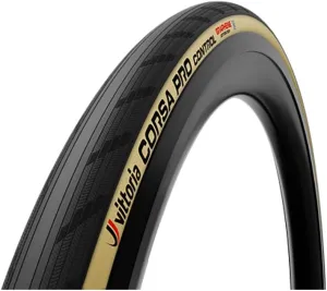 Vittoria Corsa Pro Control 700x28c Road Bike Tire - Foldable TLR Bicycle Tire - Graphene & Silica Compound for Speed - Puncture Resistant - Ideal for Tough Road Racing Conditions