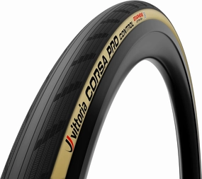 Vittoria Corsa Pro Control Graphene 2.0 - Performance Road Bike Tire - Foldable TLR Bicycle Tire - Black
