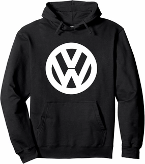 Volkswagen Classic White VW Logo Pullover Hoodie