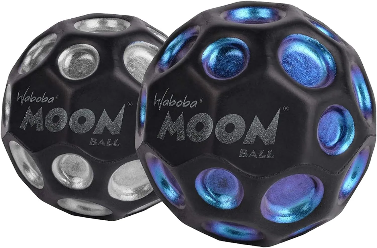Waboba Moon Ball, Dark Side of The Moon, Hyper Bouncing - 2 Pack