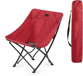Warooma Portable Camping Backrest Folding Chair, No Installation Required, Reclining Chair, Suitable for Beach Barbecues, Etc, Can Bear 287 Pounds
