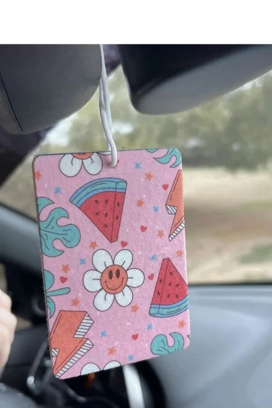 Watermelon Flowers Air Freshener