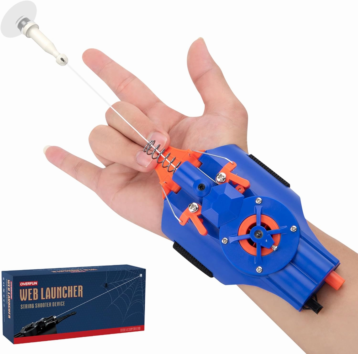 Web Launcher Spider String Shooter Toy, Cool Gadgets [Electric Reel-in] Real Silk Superhero Role-Play Fun Stuff Toys Great for Men and Kids