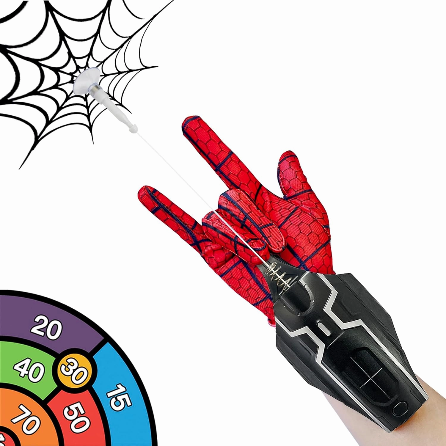 Web Shooter Automatic Cord Winding Non-Jamming Rope Launcher USB Recharger Electric take-up Children's Gifts Superhero Role-Play