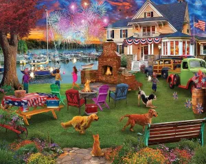 White Mountain - 4th of July - 1000 Piece Jigsaw Puzzle for Adults, Children,   Grandparents