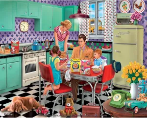 White Mountain Puzzles Breakfast Table, 1000 Piece Jigsaw Puzzle