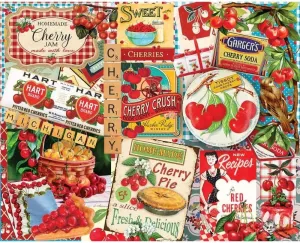 White Mountain Puzzles Cherries, 1000 Piece Jigsaw Puzzle