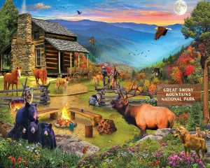 White Mountain Puzzles - Great Smoky National Park - 1000 Piece Jigsaw Puzzle for Adults & Kids - Fun Family Activity - 24"x30"