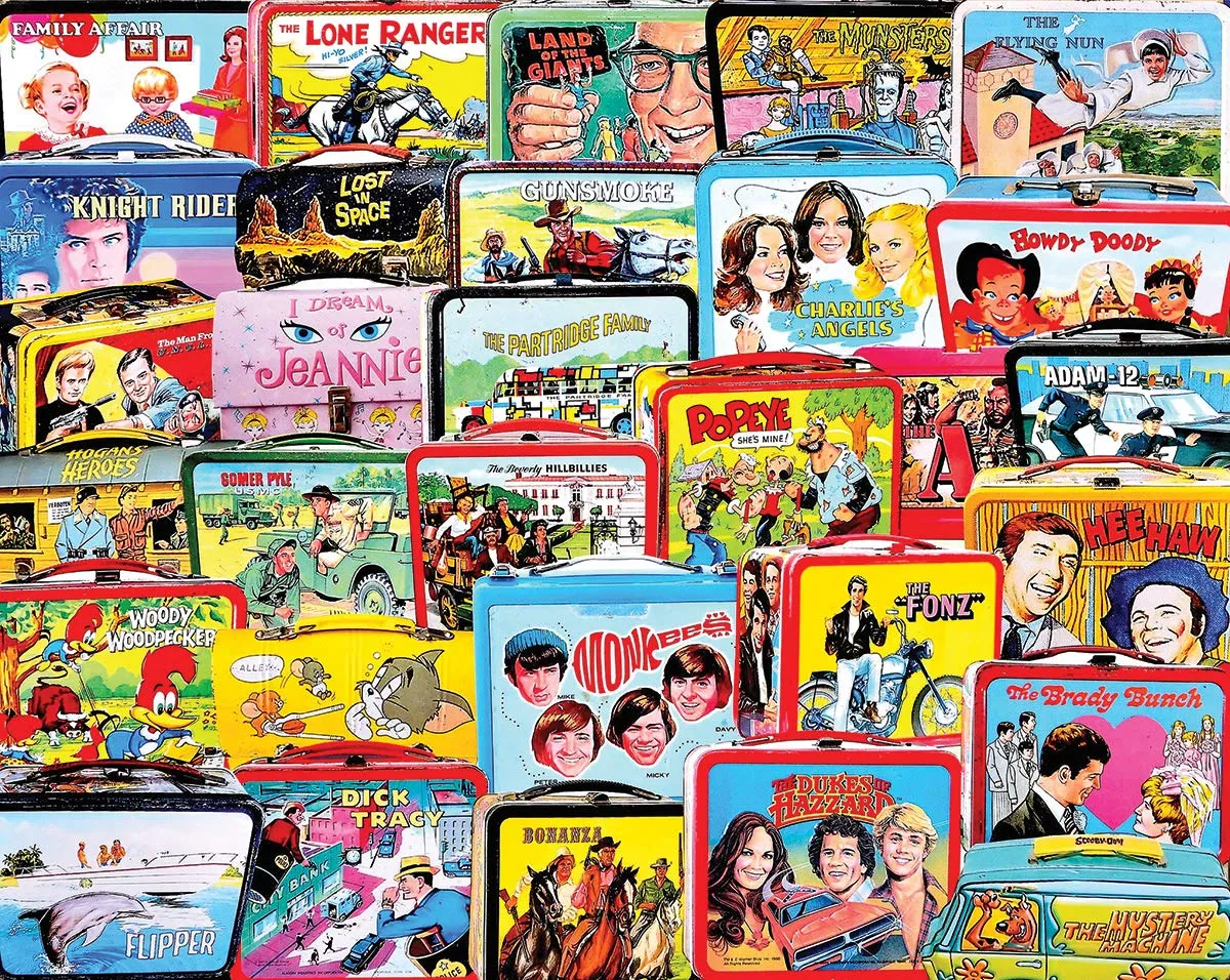 White Mountain TV Lunch Boxes - 1000 Piece Jigsaw Puzzle