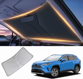 Windshield Sun Shade for Toyota RAV4 Front Window Shades Cover for 2010-2024 Windshield Sun Visor Protector Car Accessories