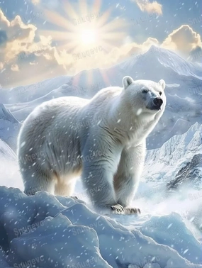 Winter Polar Bear Jigsaw Puzzle - 500 Piece Adult Puzzle with Stunning Artwork - for Lasting Fun and Display -Challenging Family Activity Challenging Brain Exercise, for Puzzle Lovers